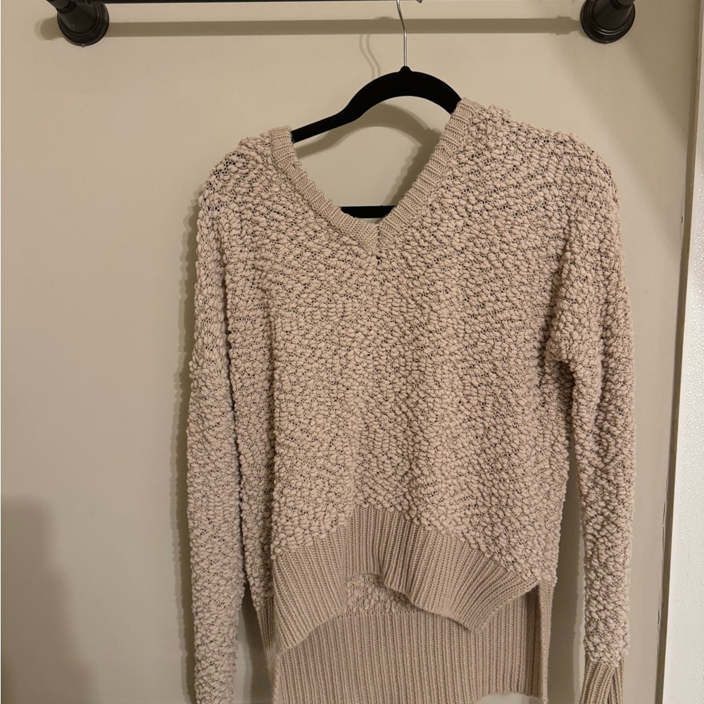 Off the shoulder cropped sweater